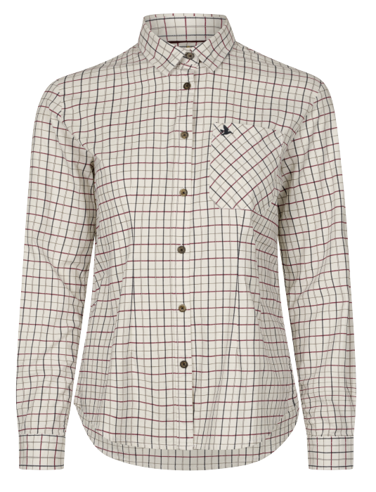 Kerry Shooting Skjorte Cabernet/Blue Check – Seeland
