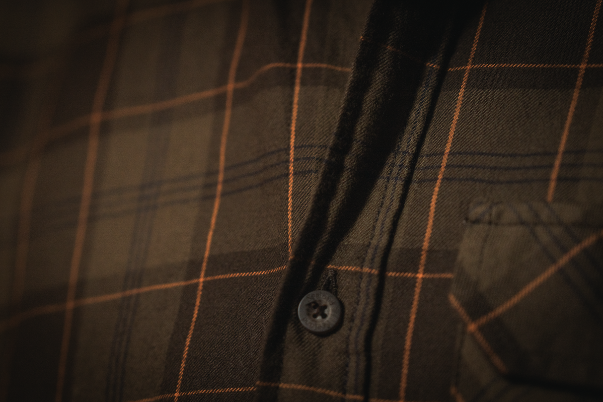 Glen Flanellskjorte – Pine Green/Dark Navy Check – Seeland