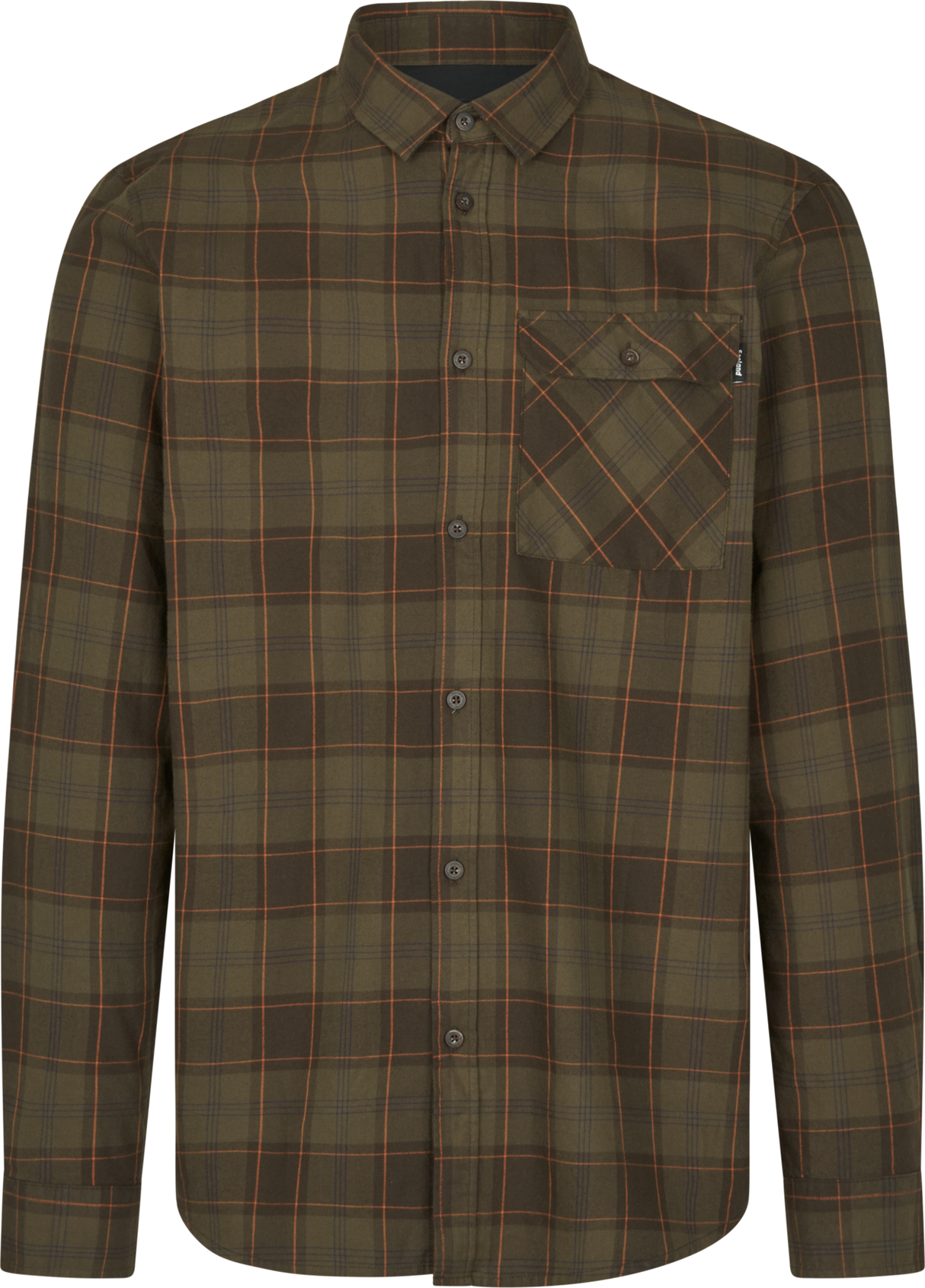 Glen Flanellskjorte – Pine Green/Dark Navy Check – Seeland