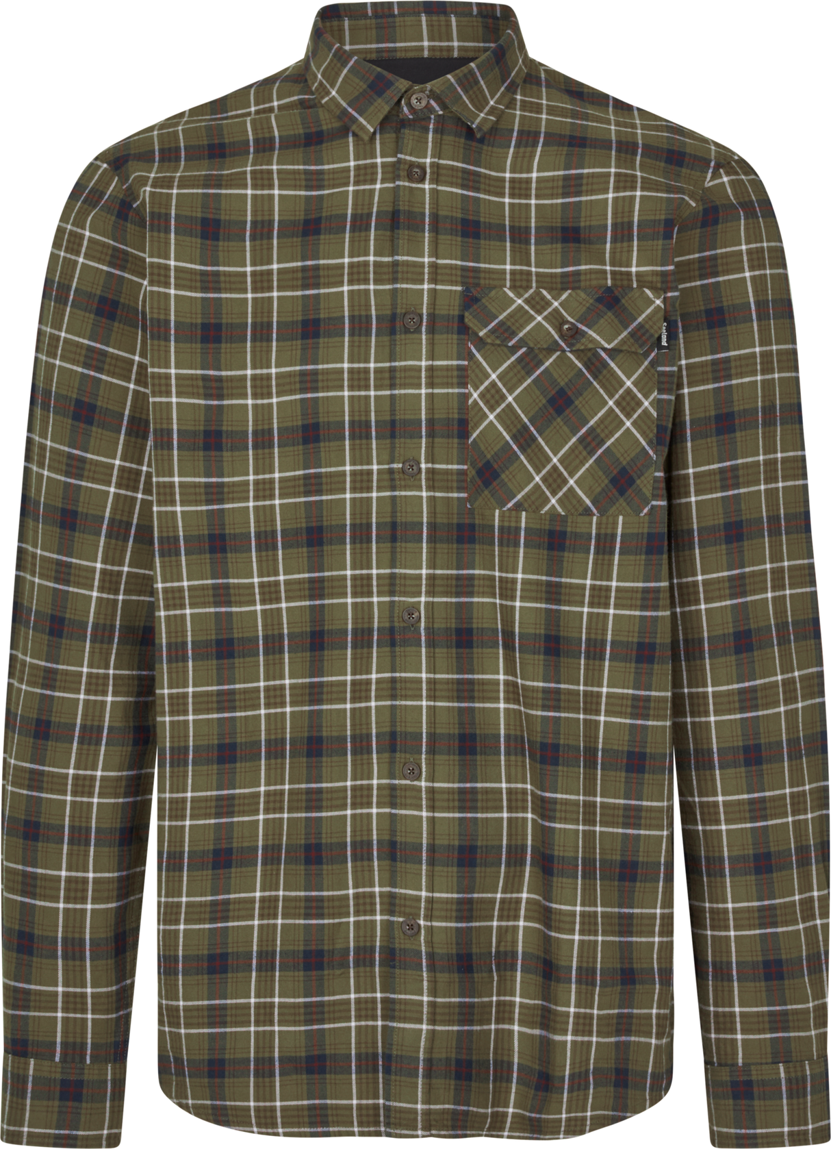 Glen Flanellskjorte – Grape Leaf/Dark Navy Check – Seeland