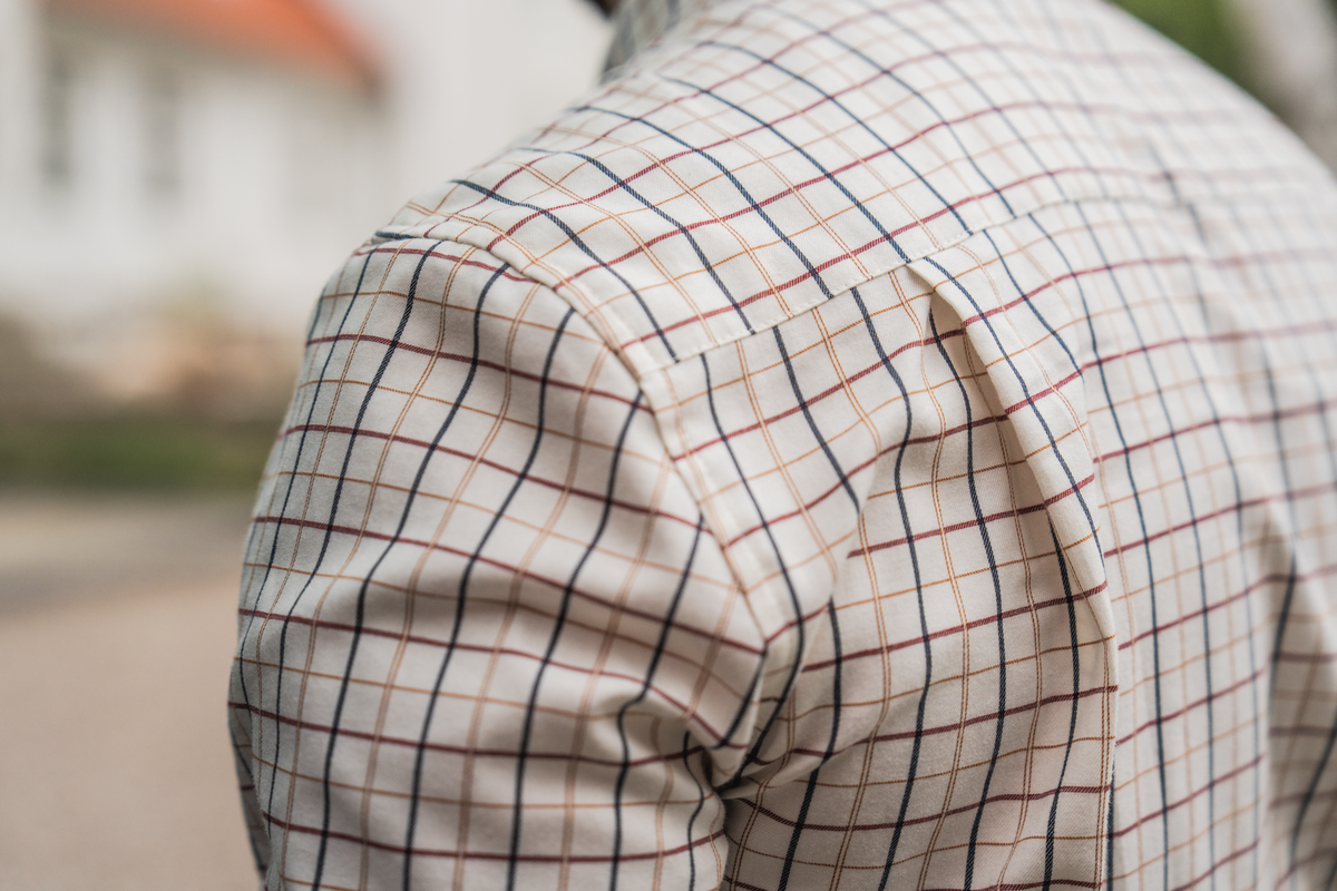 Oxford Skytterskjorte – Classic Blue/Merlot Check – Seeland