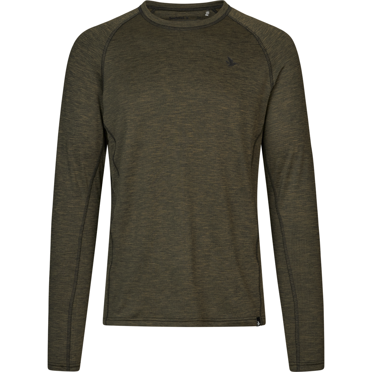 Peak T-skjorte Pine Green Melange – Seeland