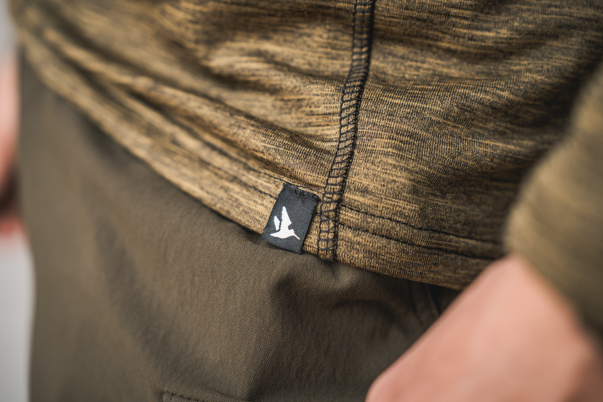 Peak T-skjorte Military Olive Melange - Seeland