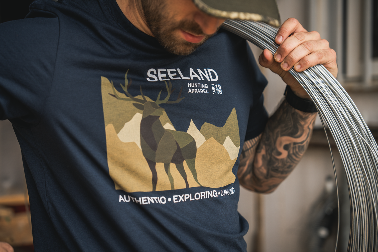 Fragment T-skjorte Dark Blue – Seeland