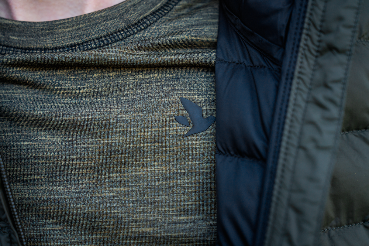 Peak Aia T-skjorte – Military Olive Melange – Seeland