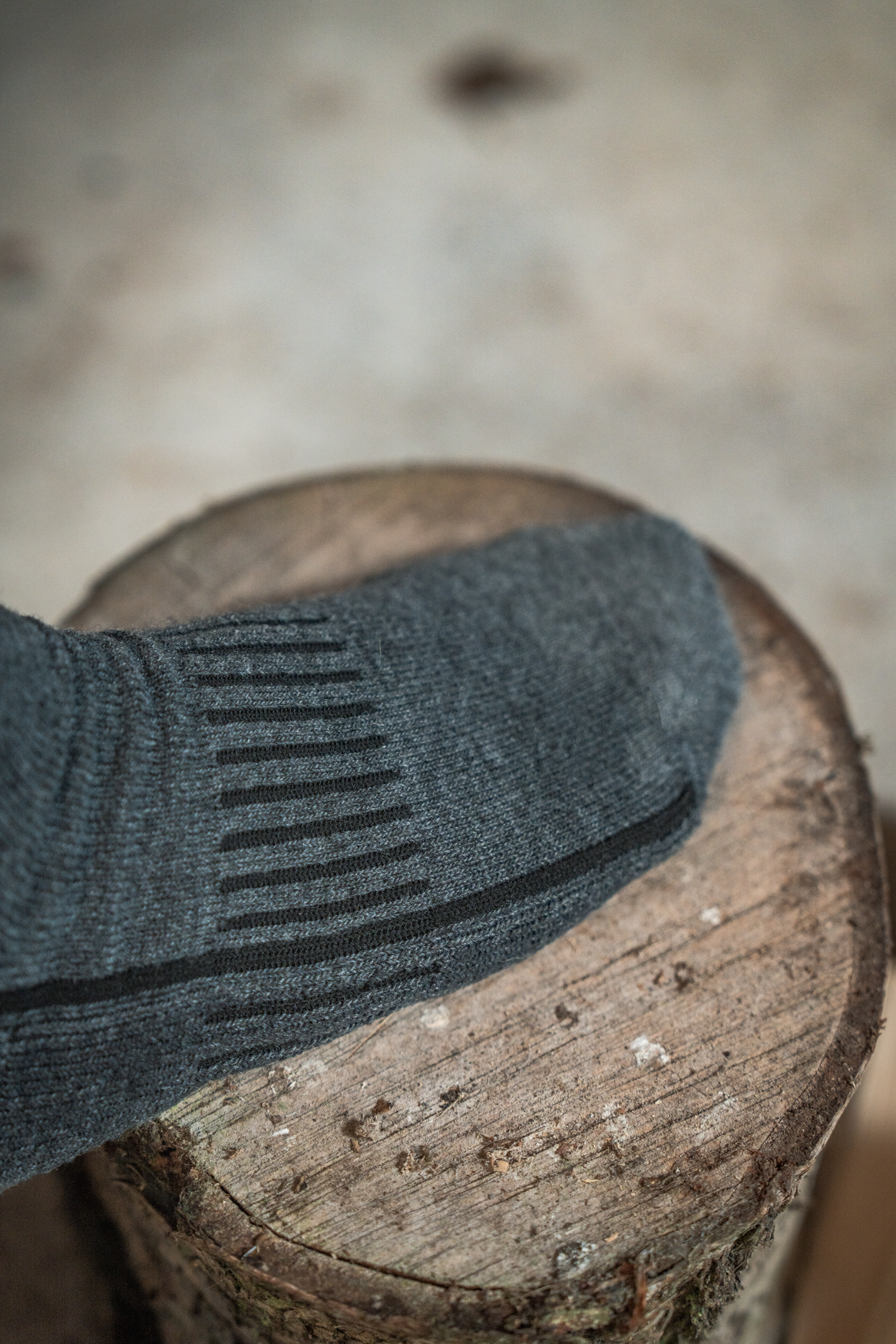 Field Heavy Merino Sokker - Gråmelert/Svart – Seeland