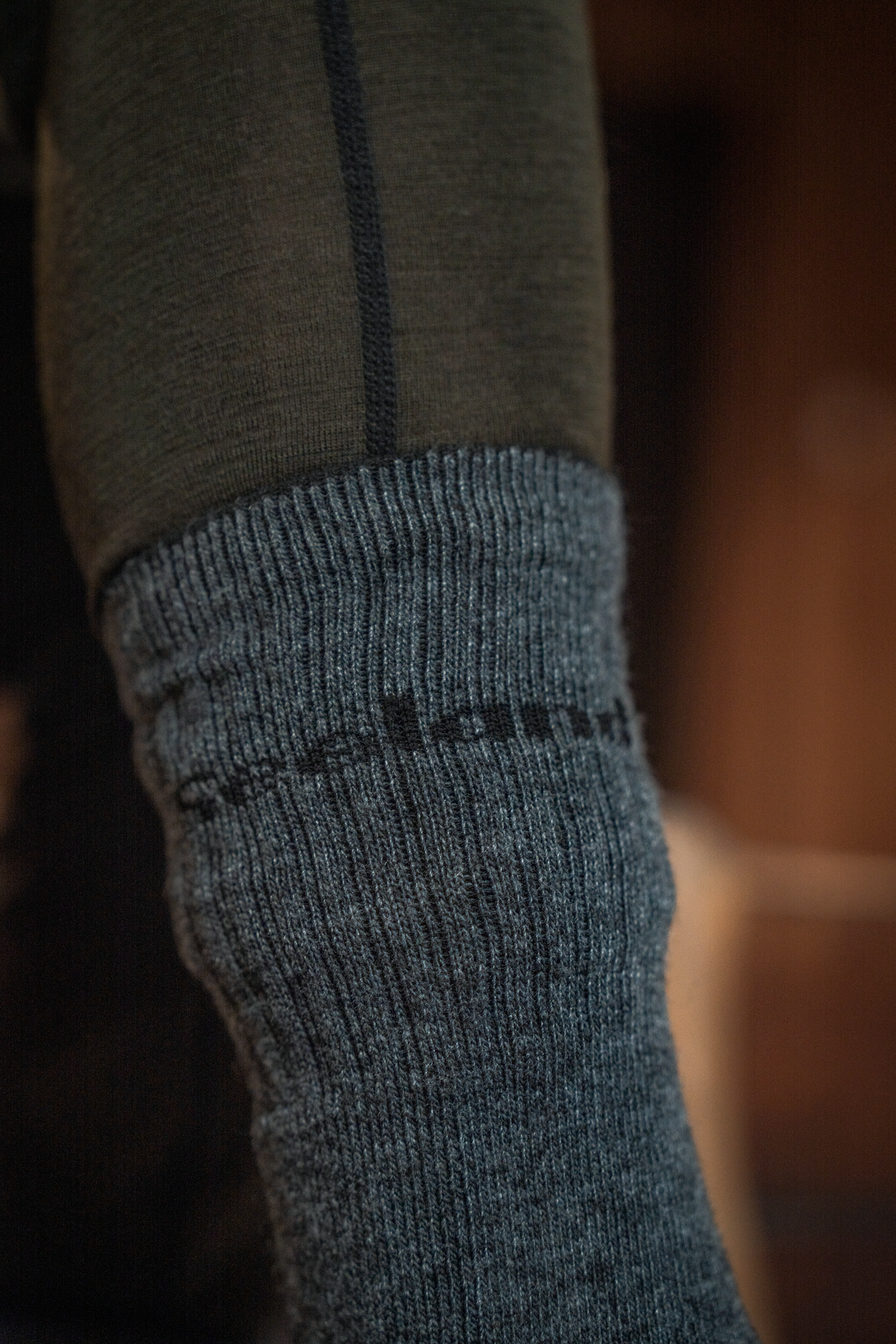 Field Heavy Merino Sokker - Gråmelert/Svart – Seeland