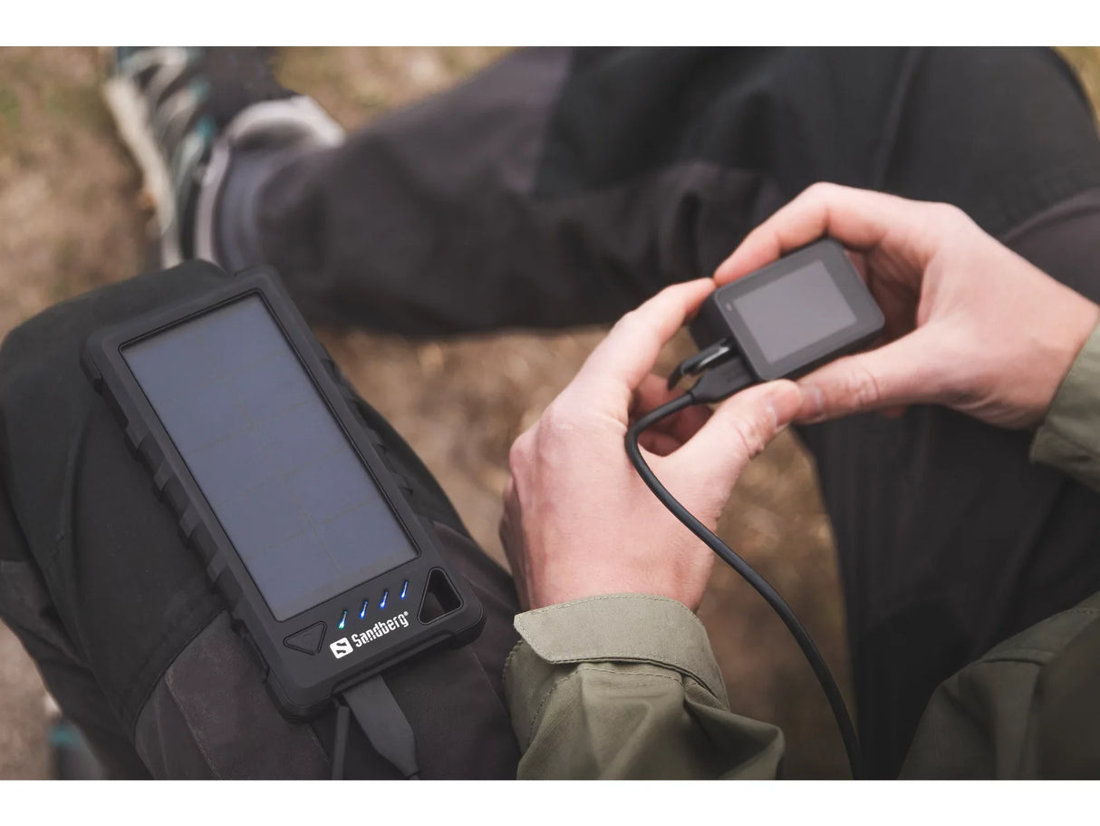 Solcelle Powerbank 16000mAh – Sandberg