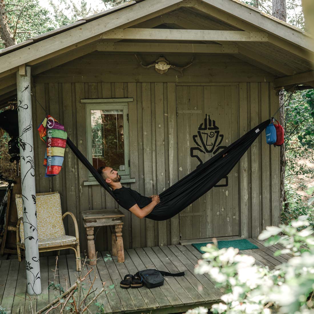 Resirkulert SoftFibre turhåndkle, Striped P – Life Venture