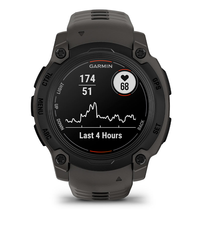 Instinct® E – 40 mm, Svart med Charcoal rem