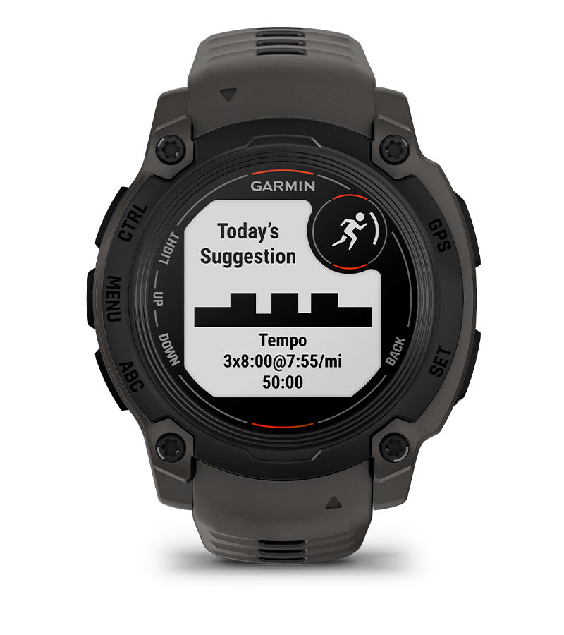 Instinct® E – 40 mm, Svart med Charcoal rem