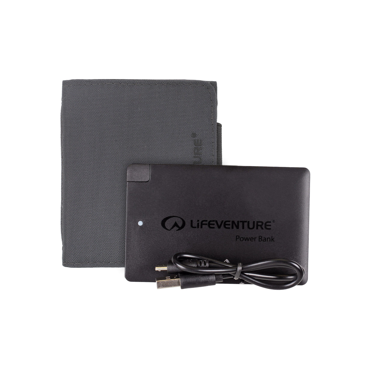 RFiD-lommebok med lader og powerbank, Rec – Life Venture