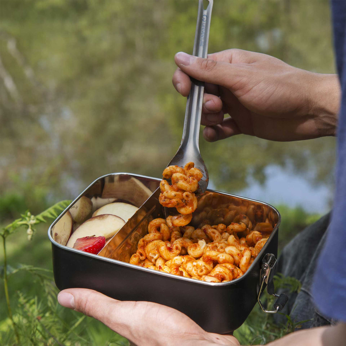 Titanium spork med langt håndtak – Life Venture