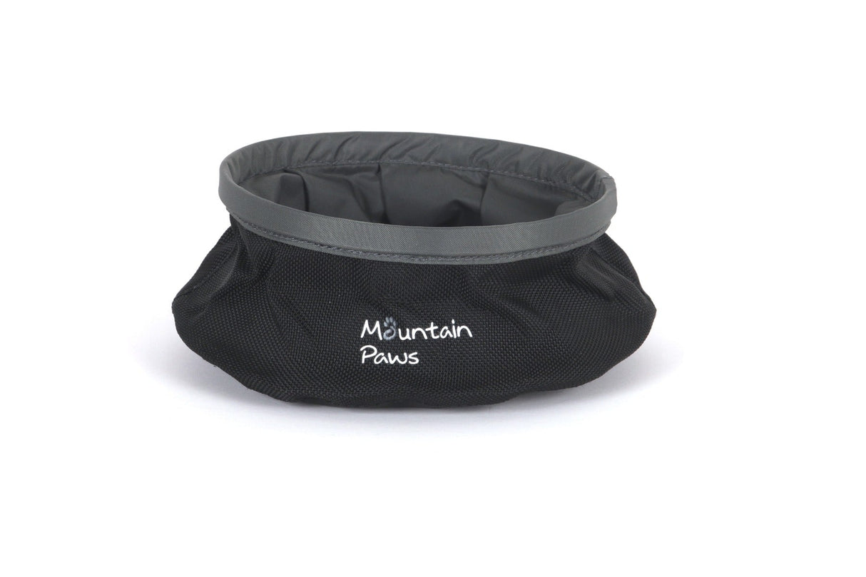 Sammenleggbar vannskål til hund, Svart – Mountain Paws