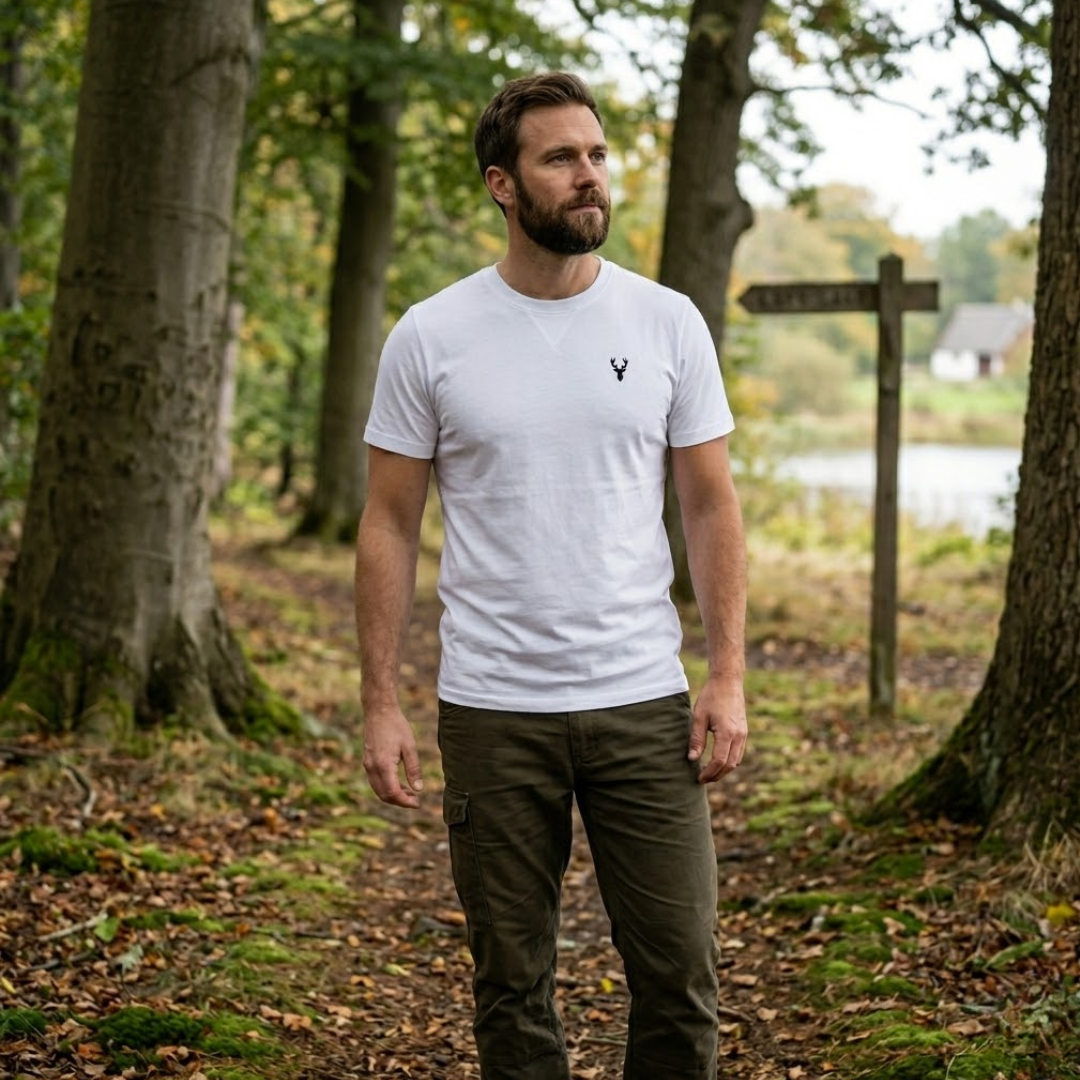 Supima T-shirt hvit European Hunter