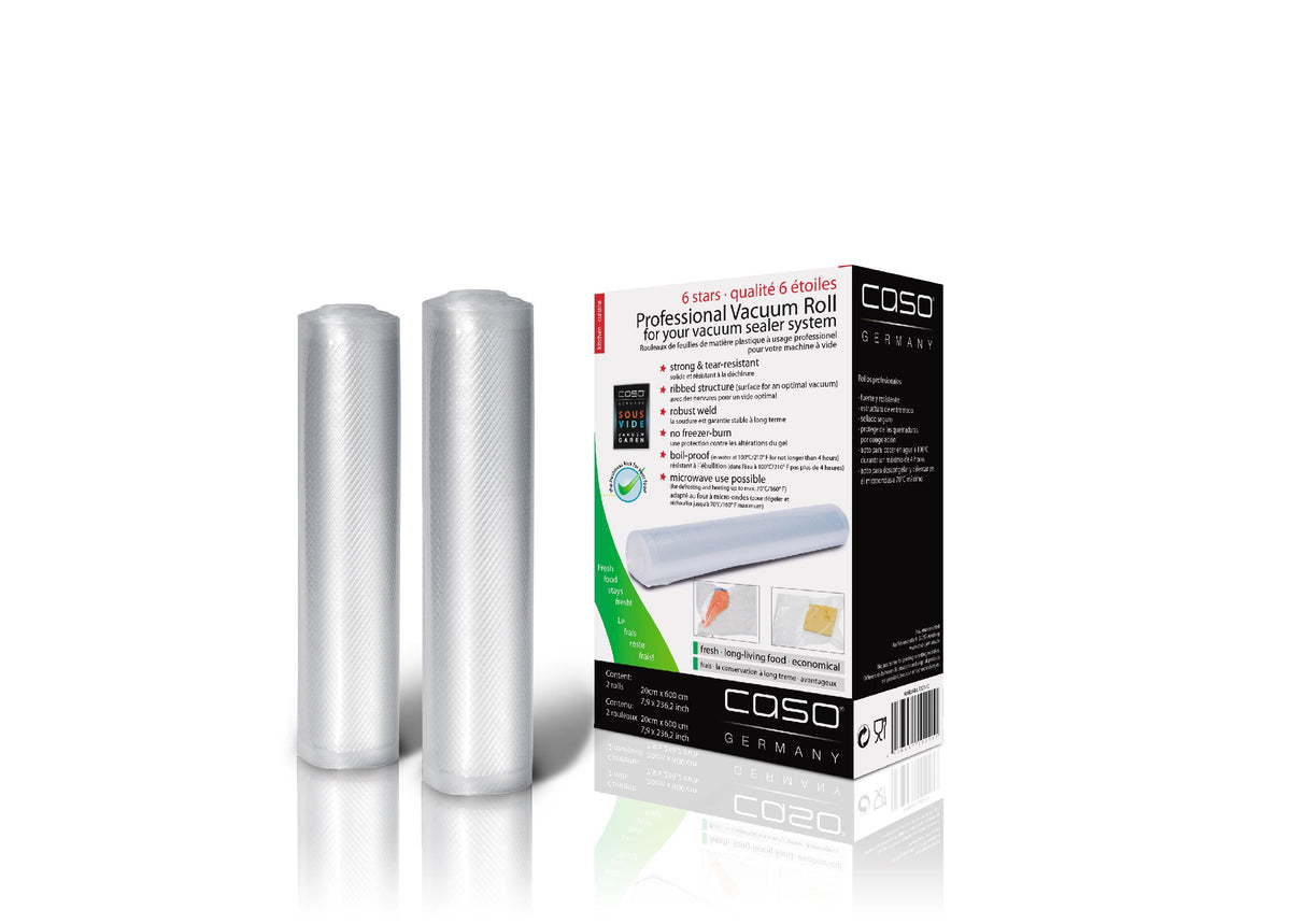 Folieruller 20x600cm 2 Stk. - 150 my – Caso