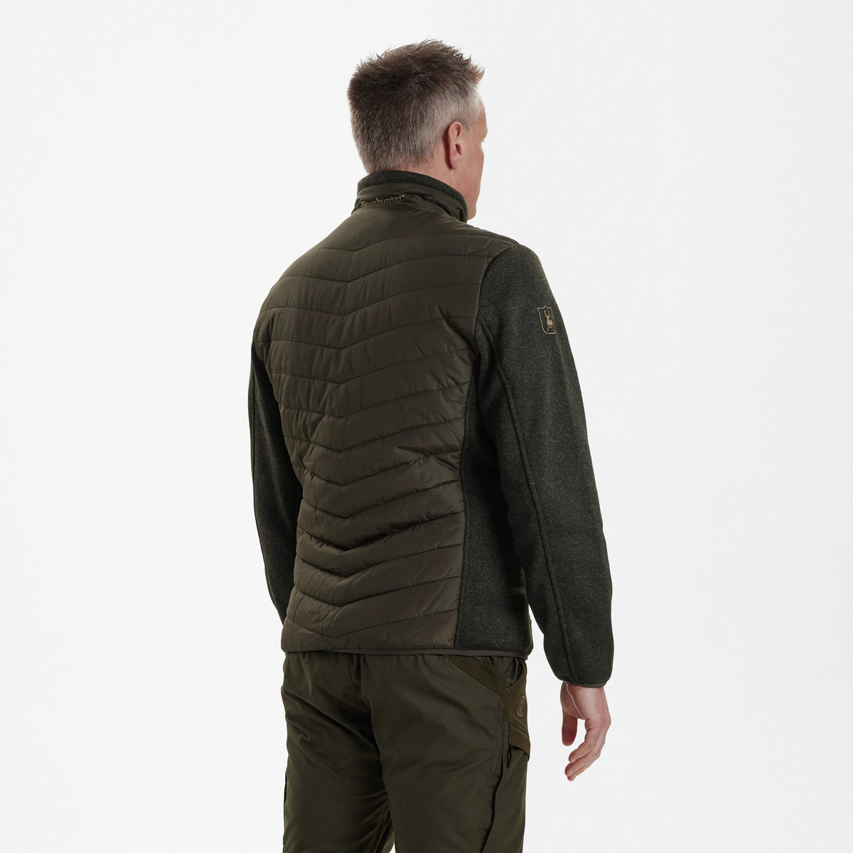 Moor Vattert Jakke Med Strikk - Green – Deerhunter
