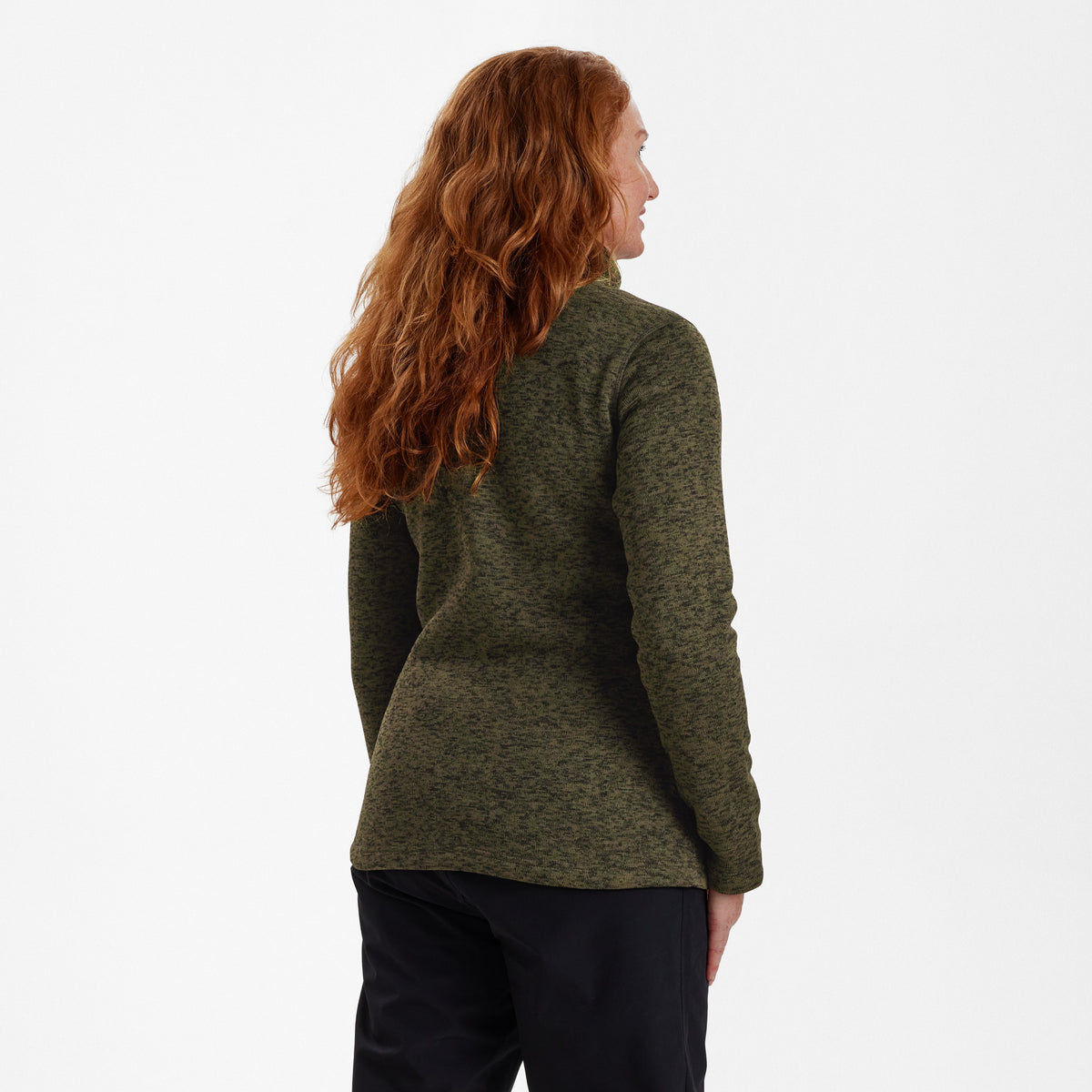 Lady Sarek Strikkejakke - Olive – Deerhunter