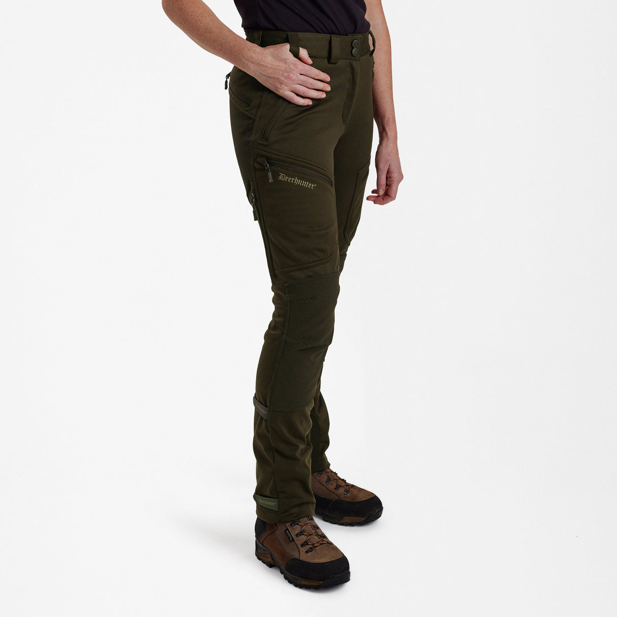 Str. 44 - Lady Excape Softshell-bukser Art Green - Deerhunter - Ombytningsvare