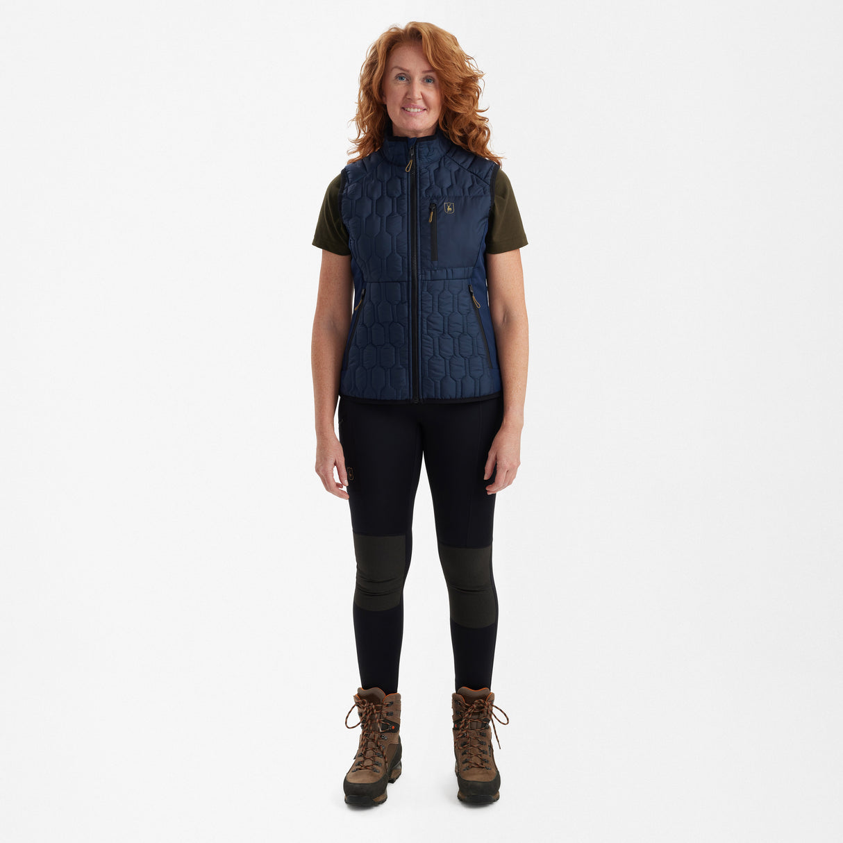 Lady Mossdale vattert vest Dress Blues – Deerhunter