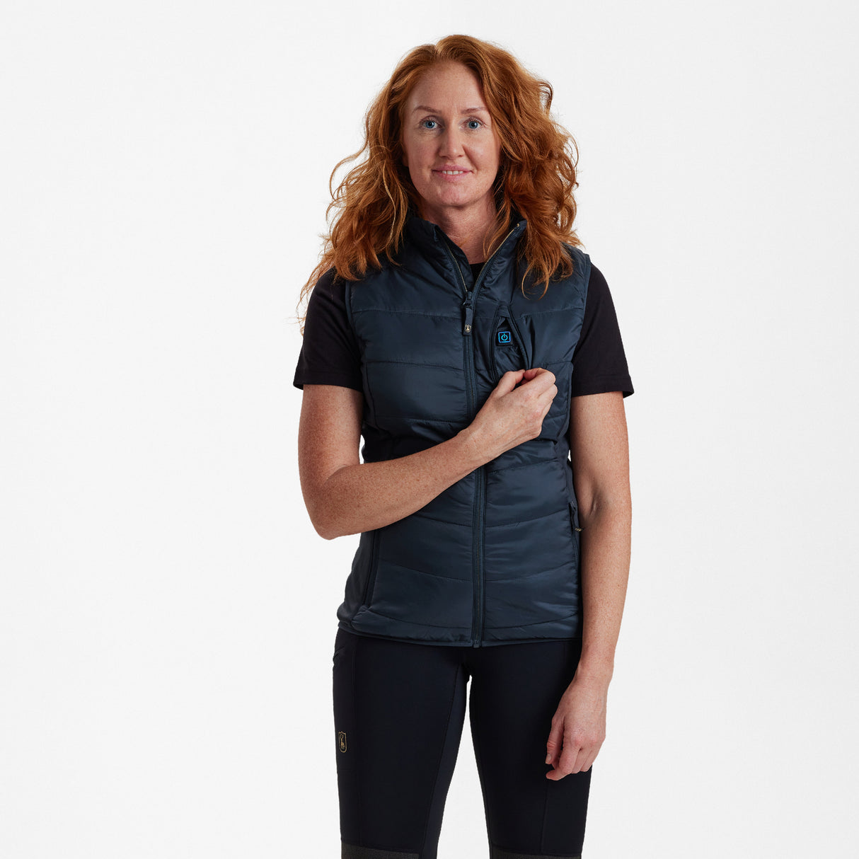 Lady Heat vattert vest Dark Blue – Deerhunter
