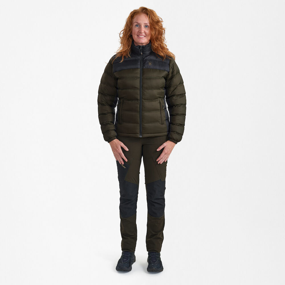 Lady Northward Vattert Jakke Grønn – Deerhunter