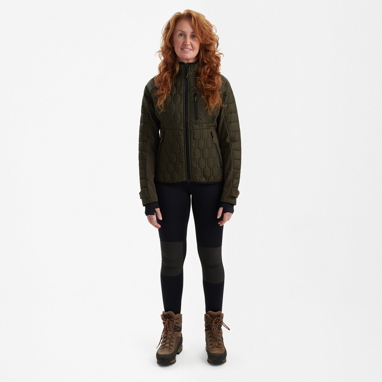 Lady Mossdale vattert jakke Forest Green – Deerhunter