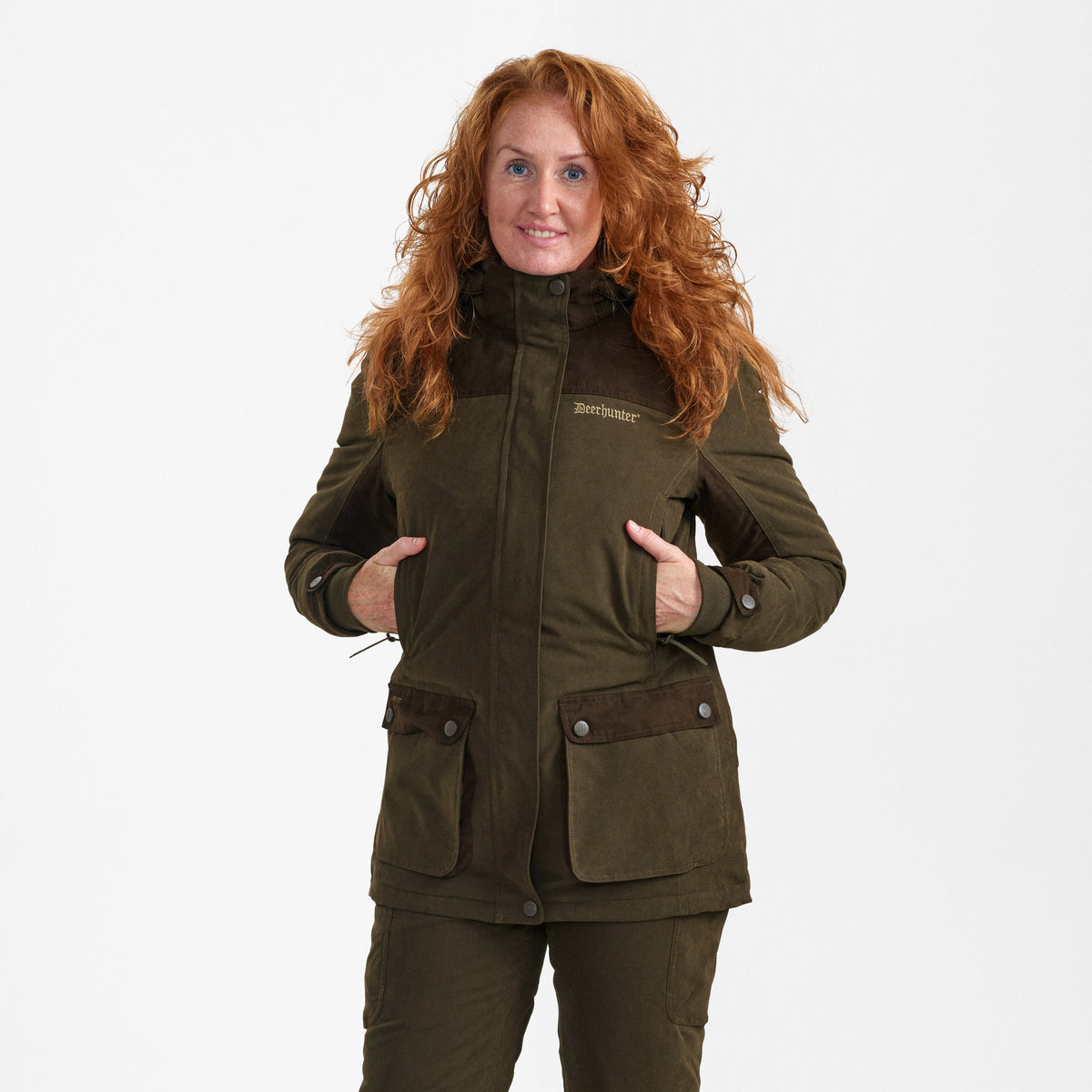Lady Eagle Winter Jakke - Tarmac Green – Deerhunter