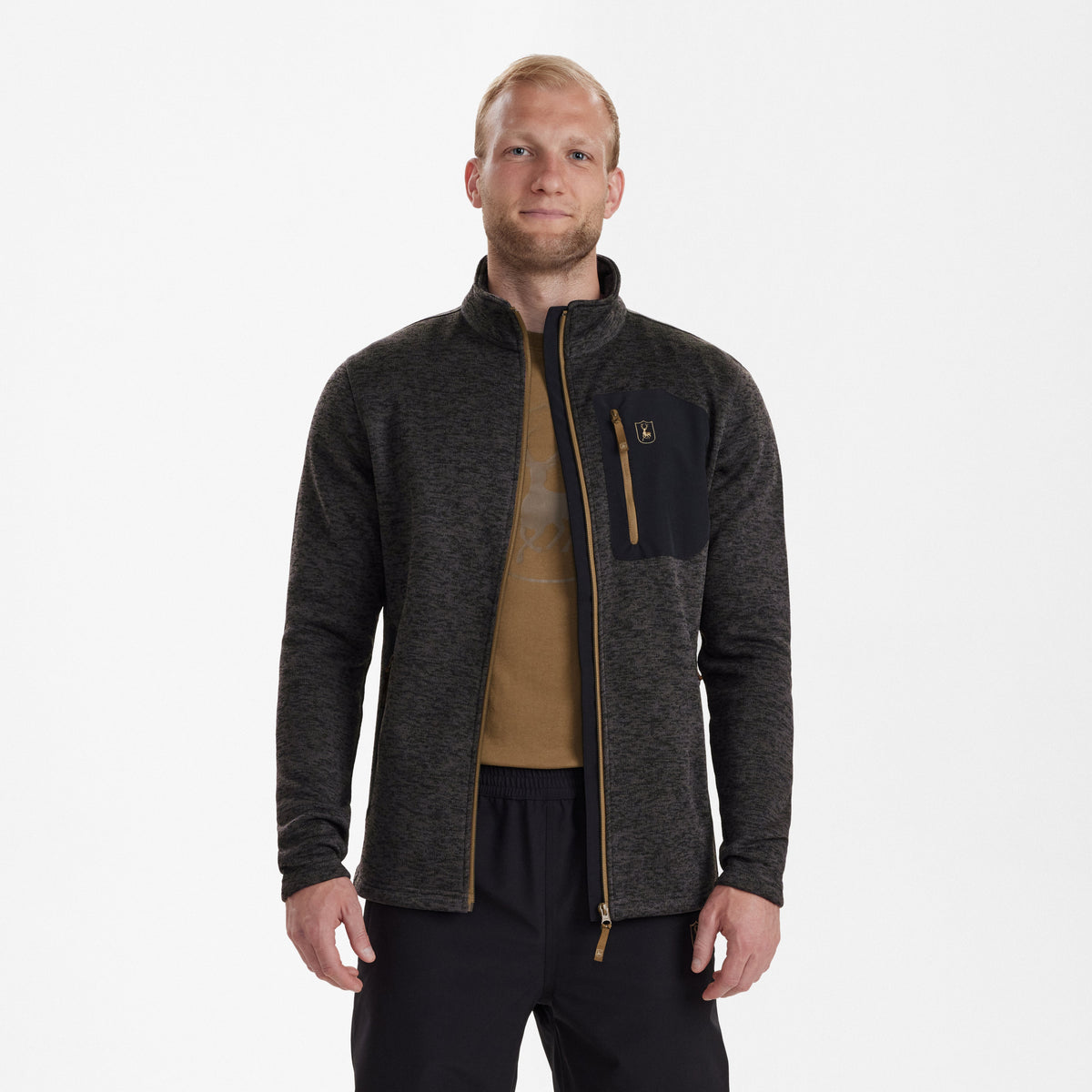 Sarek Strikkejakke - Dark Grey – Deerhunter