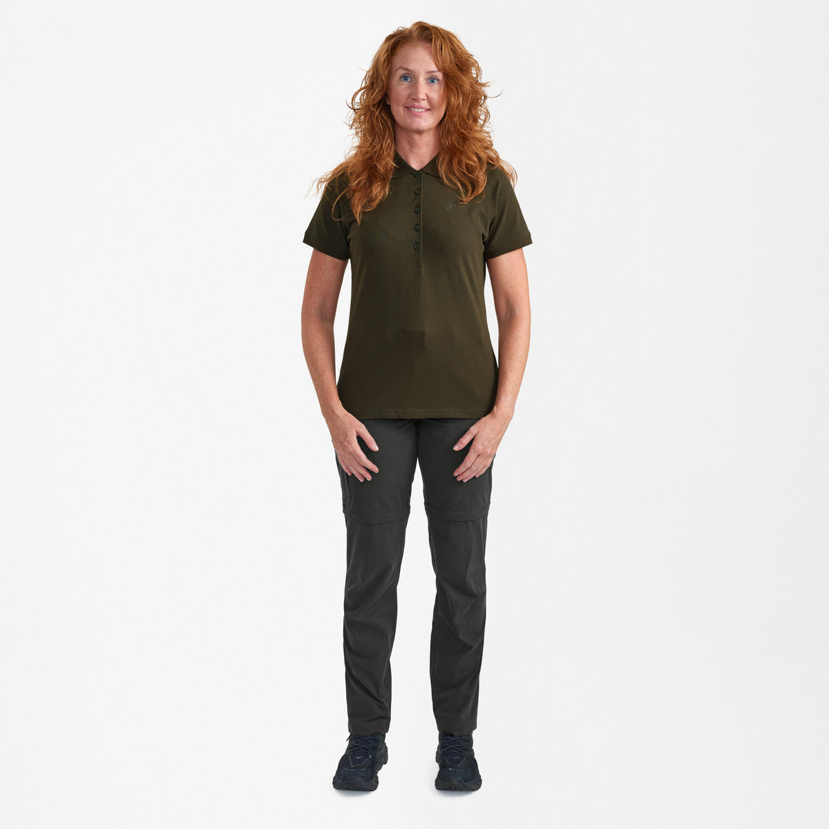 Lady Harriet Poloskjorte Deep Green – Deerhunter