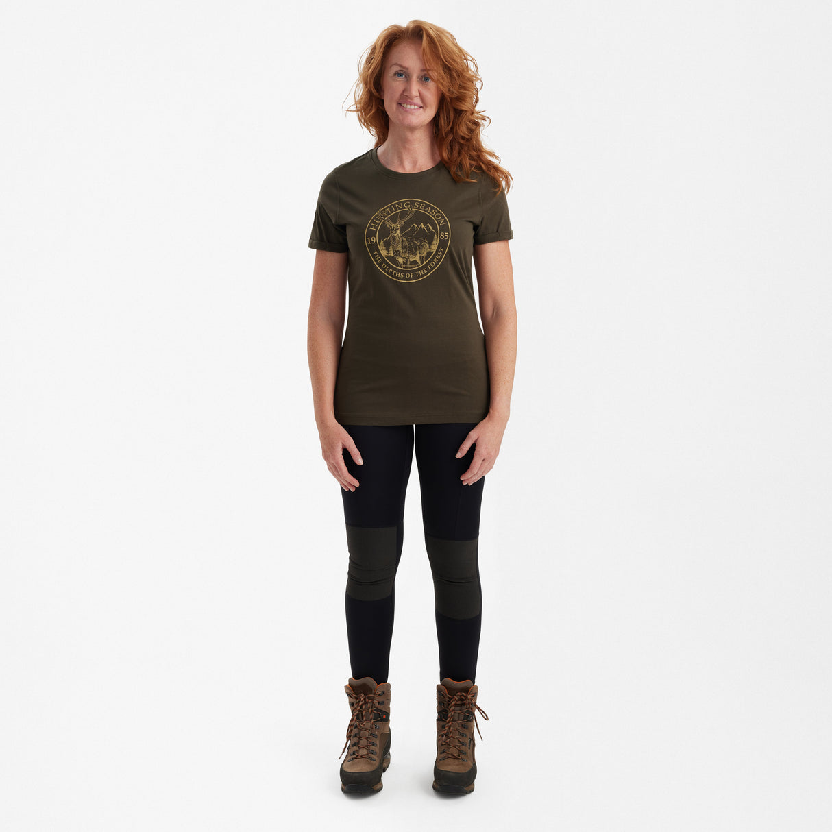 Lady Ella T-skjorte Adventure Green – Deerhunter