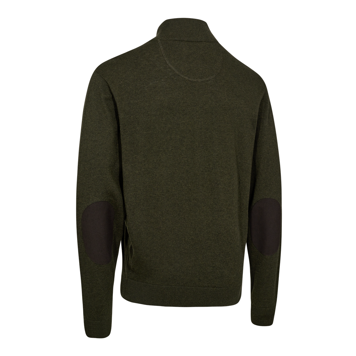 Harrington strikkegenser med glidelåshals – Forest Ember Melange – Deerhunter