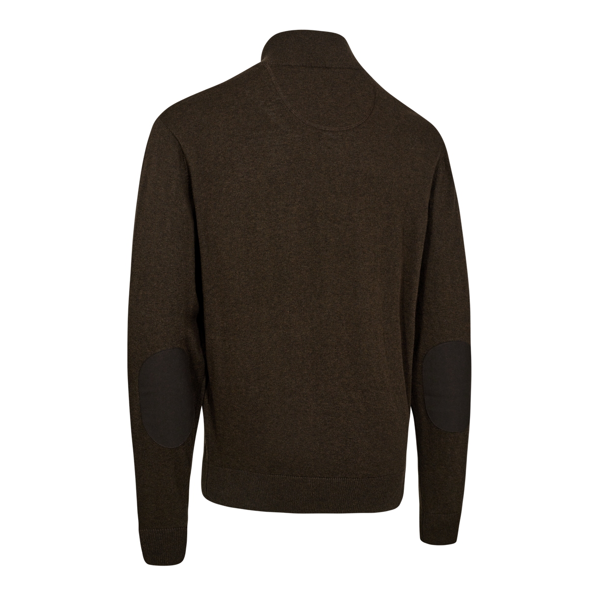 Harrington strikkegenser med glidelåshals – Forest Ember Melange – Deerhunter