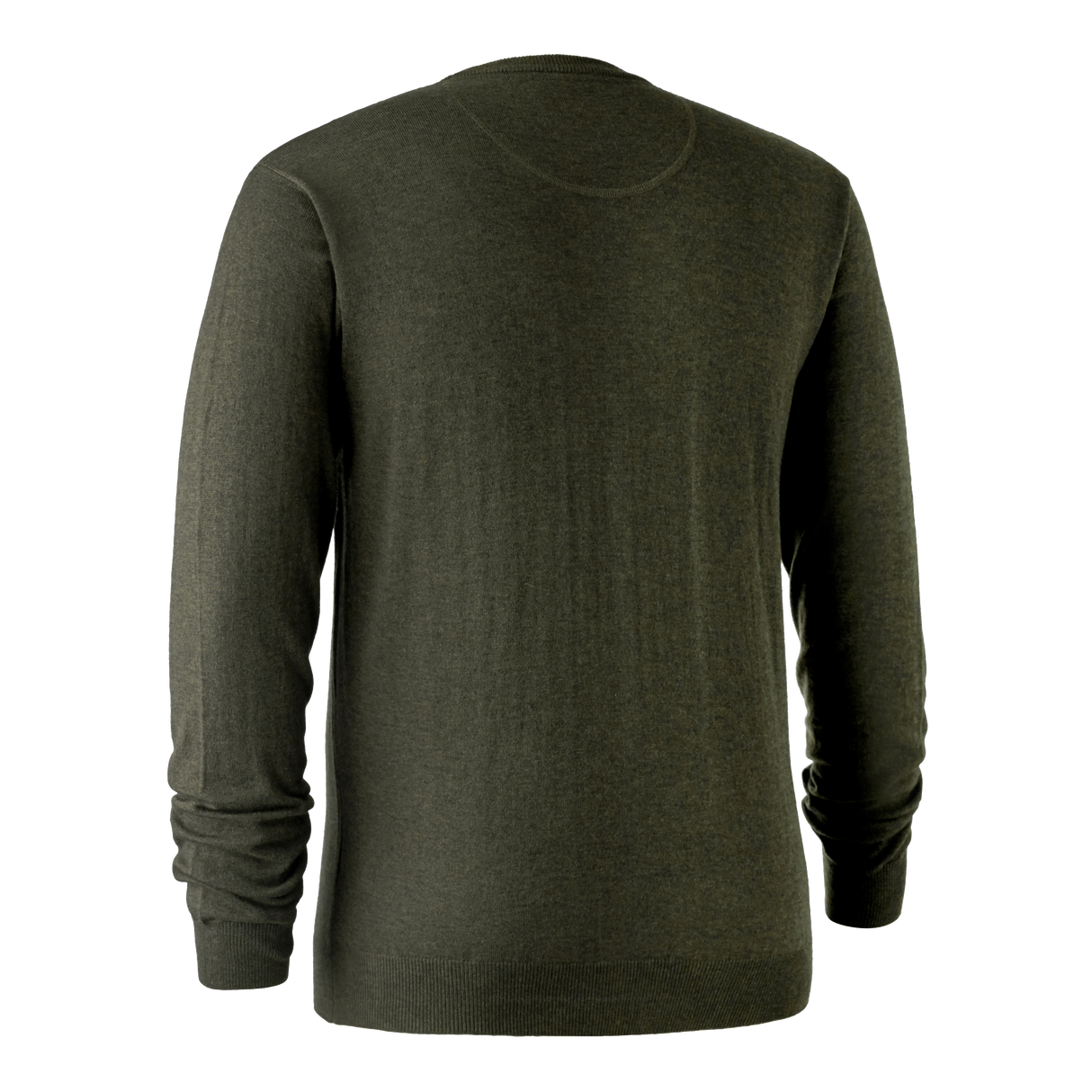 Kingston Strikkegenser Med Rund Hals - Green Melange – Deerhunter