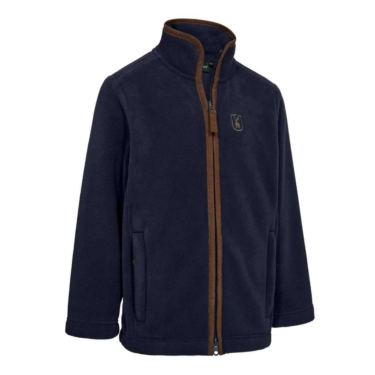Youth Cumbria Fleece Jakke - Dark Blue – Deerhunter