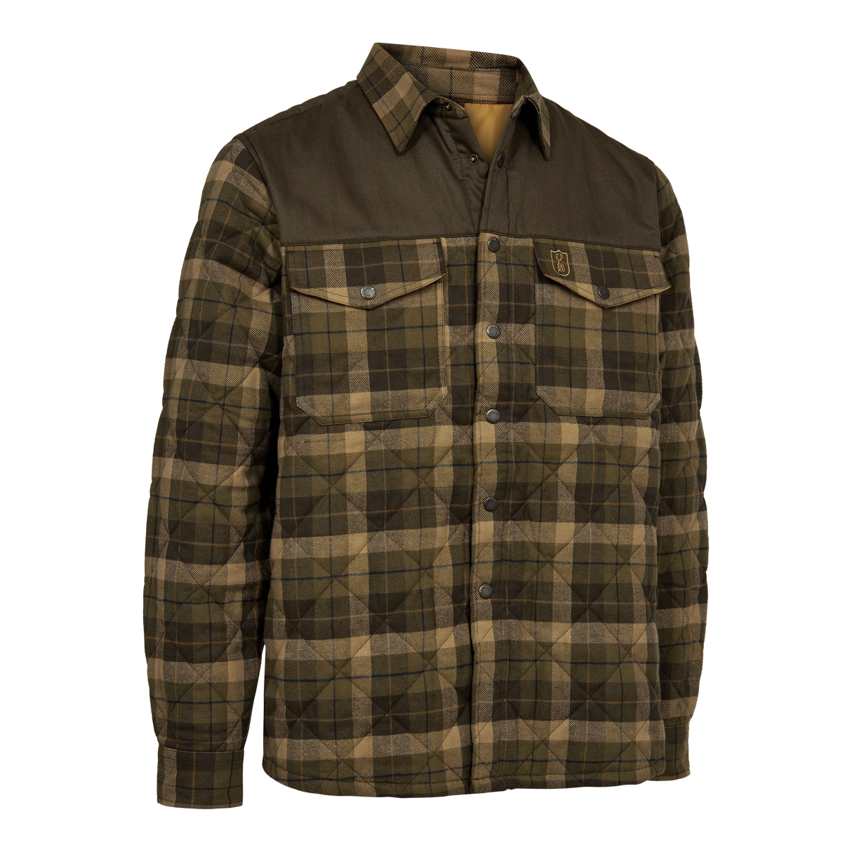Elbert Vattert Skjortejakke - Brown Check – Deerhunter