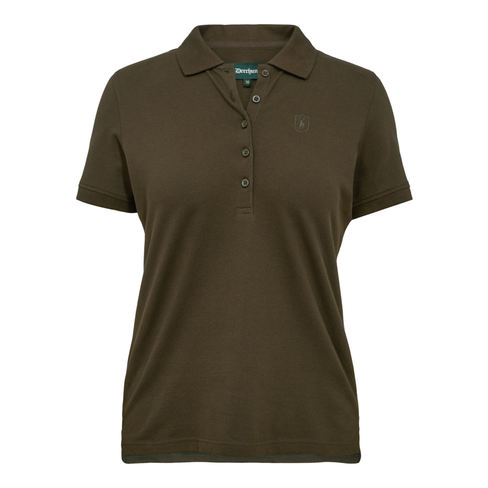 Lady Harriet Poloskjorte Deep Green – Deerhunter