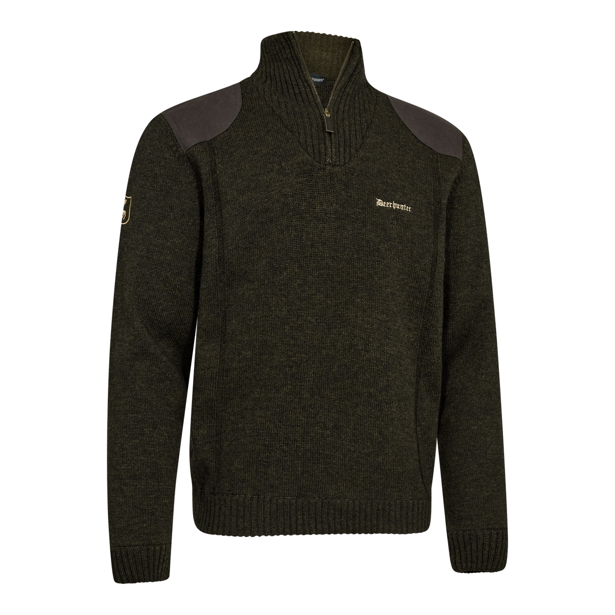 Finley ½-Zip Strikkegenser - Ridgewood Melange – Deerhunter