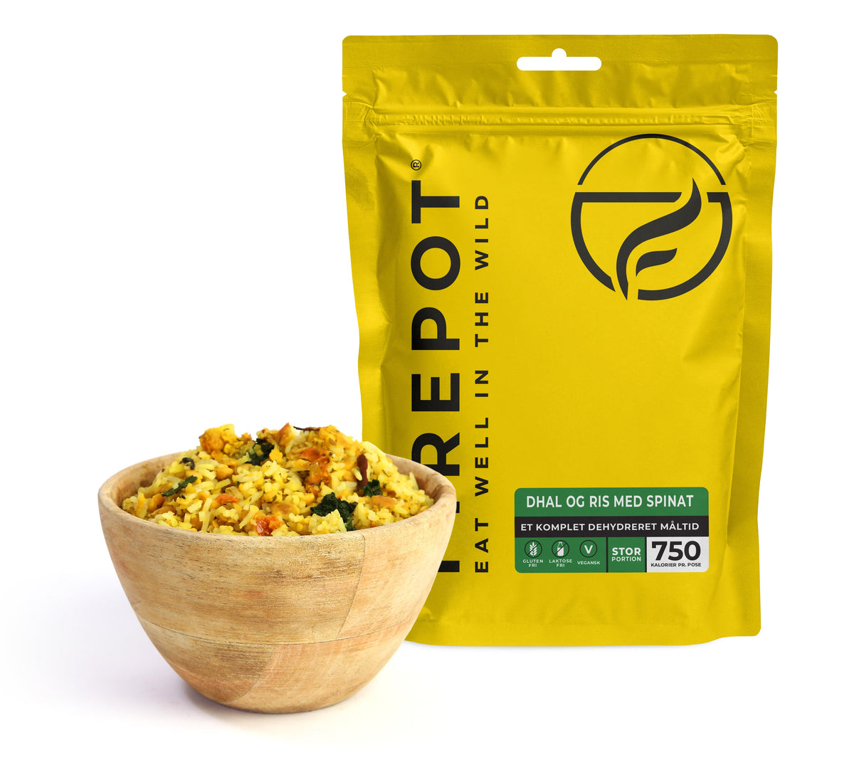 Dhal og ris med spinat - XL – Firepot