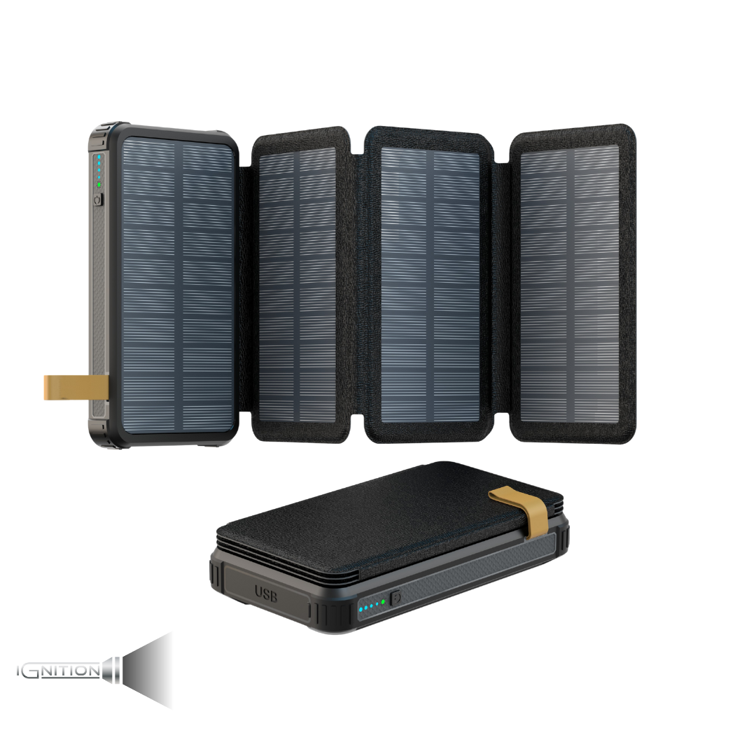 Solcelle-powerbank 20000mAh – Ignition
