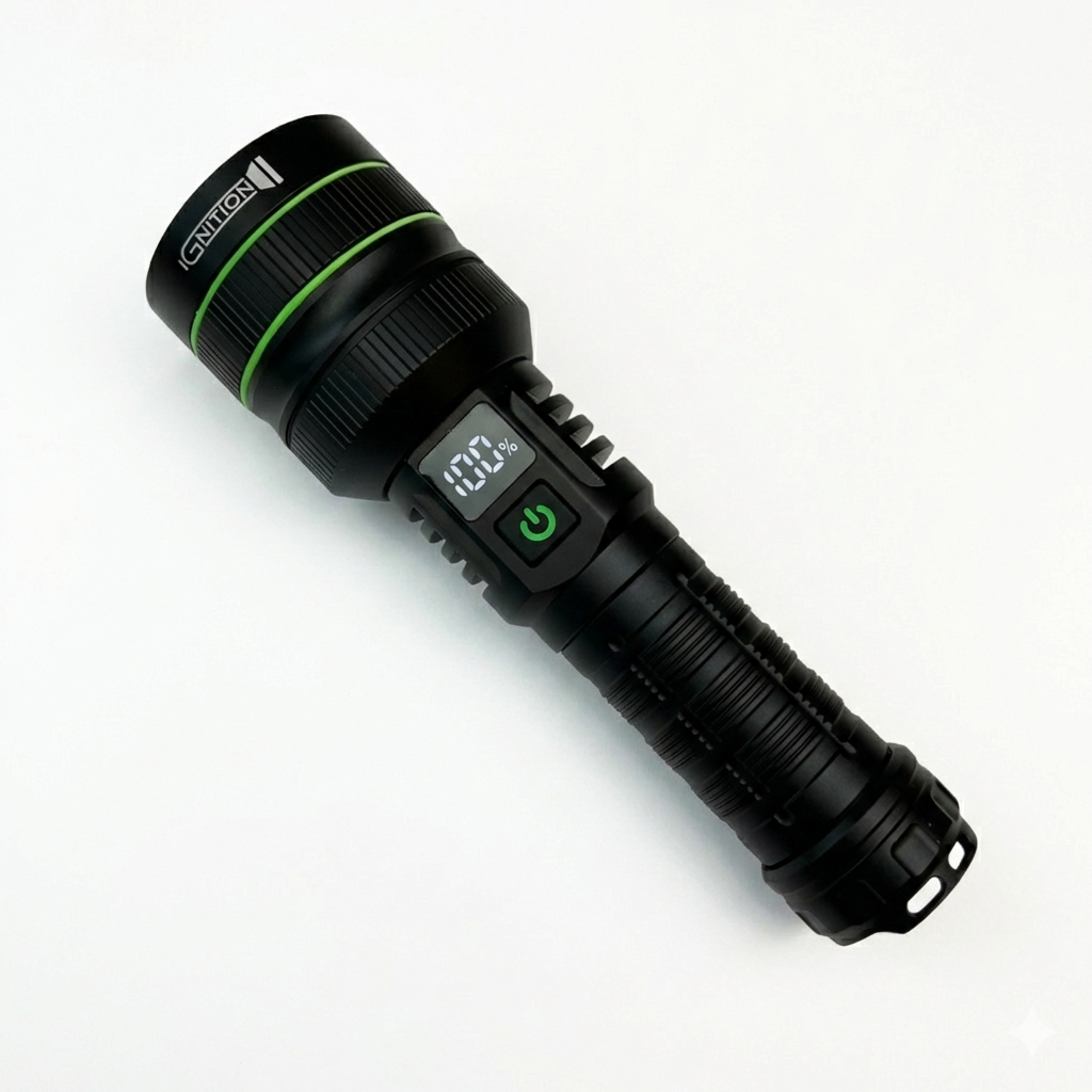 Ekstrem Kraftig - Lommelykt 10.000 Lumens + Powerbank – Ignition