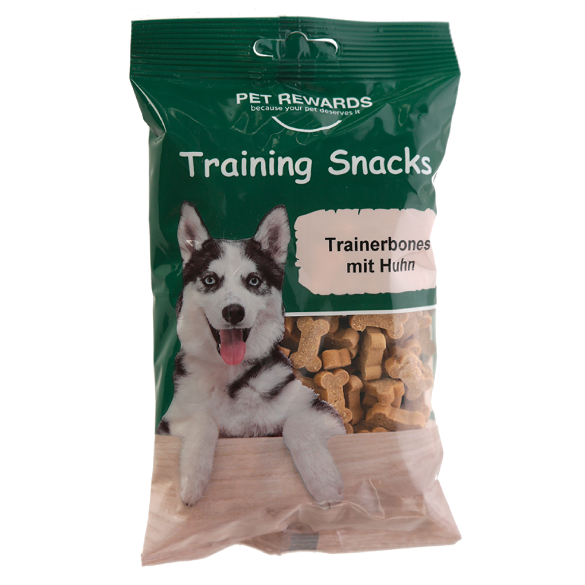 Hundegodbiter Trainerbones med kylling, 200 g – Kerbl