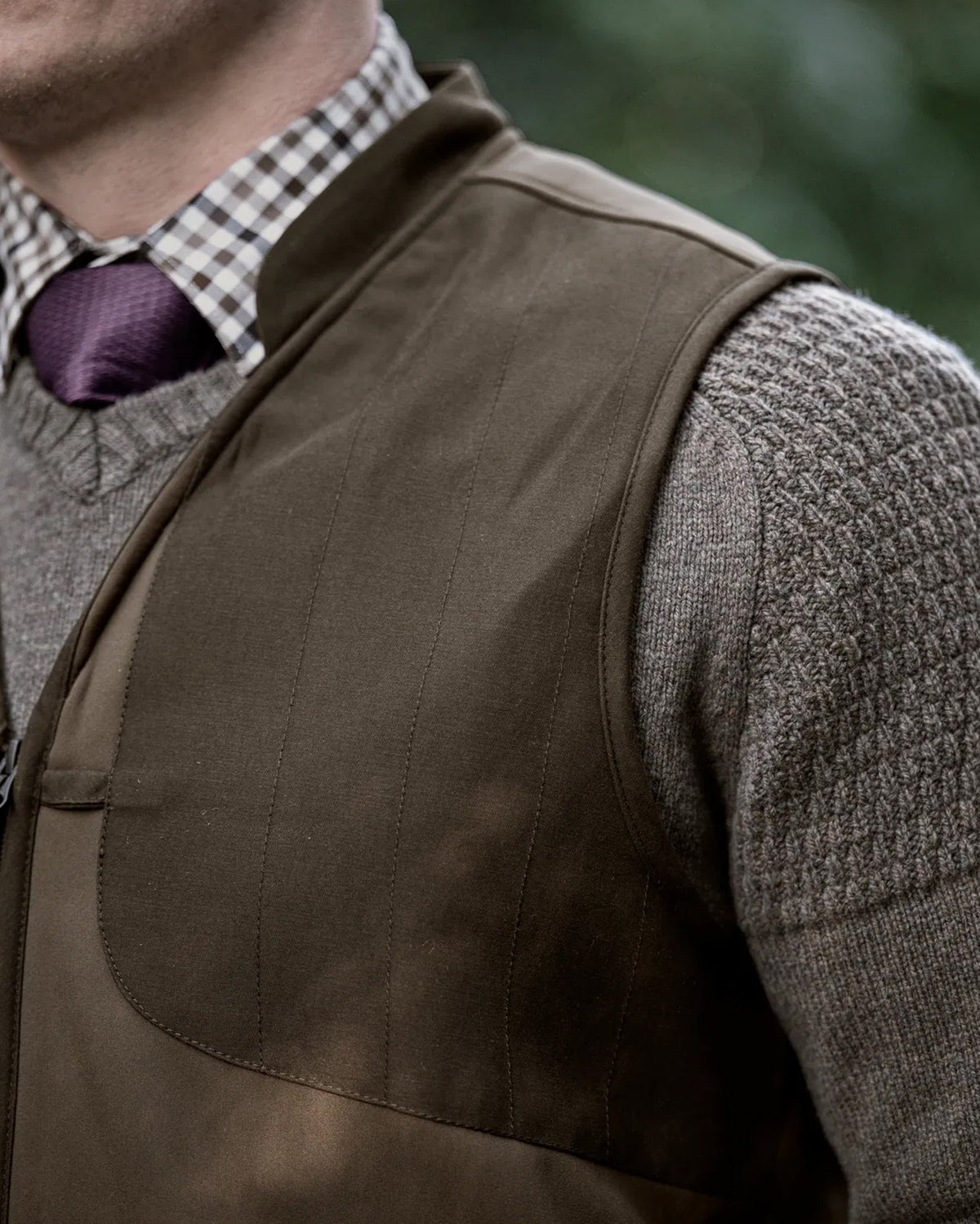 Skye skydeveste - Willow green/Shadow brown - Härkila
