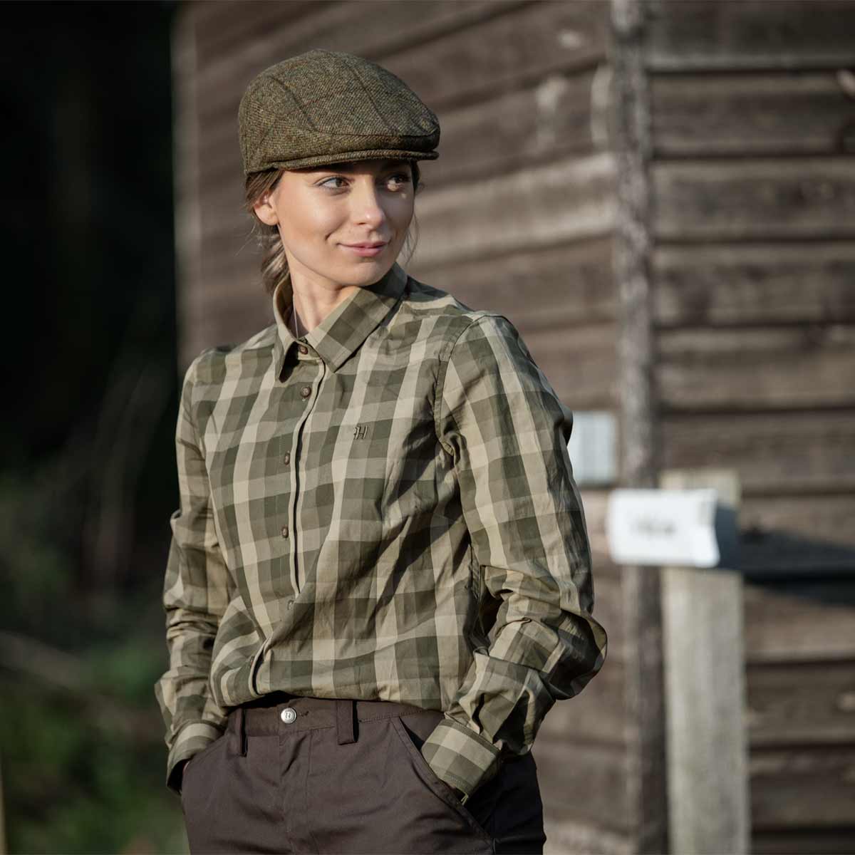 Akeena L/S Skjorte W - Forest Night Check – Härkila