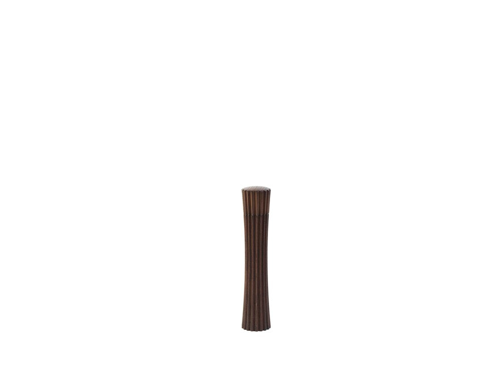 PLEATS keramisk salt- og pepperkvern, liten – i Dark Ash – Legnoart