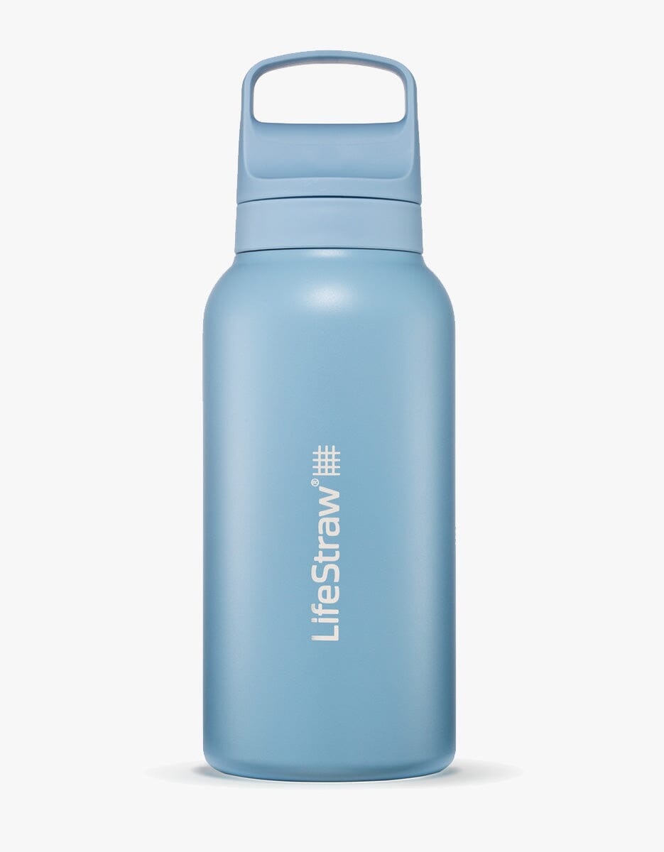 Go 2.0 Stainless Steel Water Filter Bottle Icelandic Blue / 1 L – LifeStraw