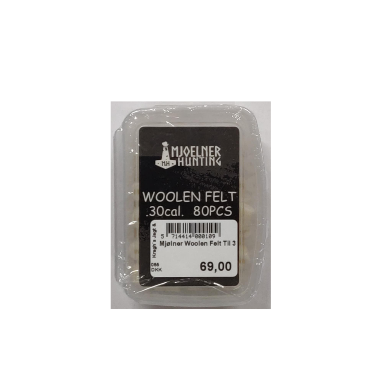 Woolen felt for .30cal. 80pcs