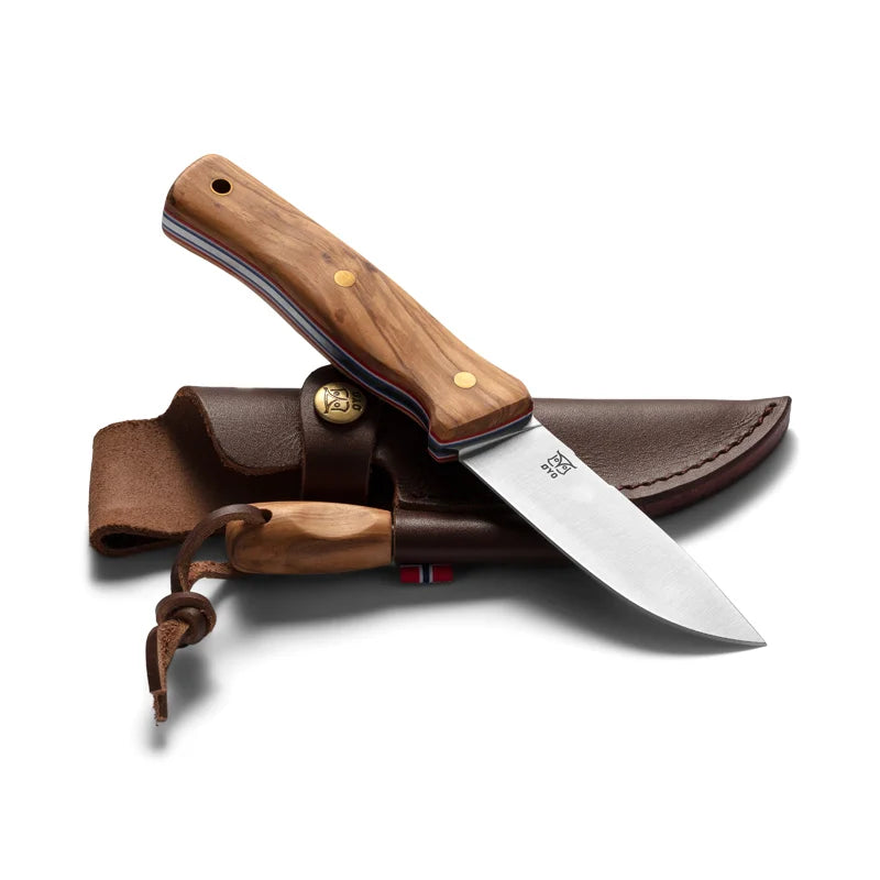 FEMUNDEN Kniv + Tændstål Med Etui – Øyo