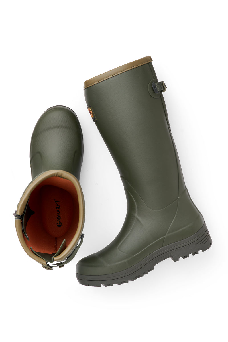 Pheasant Game Lady 17" 5mm - Side-Zip Dark Olive – Gateway1