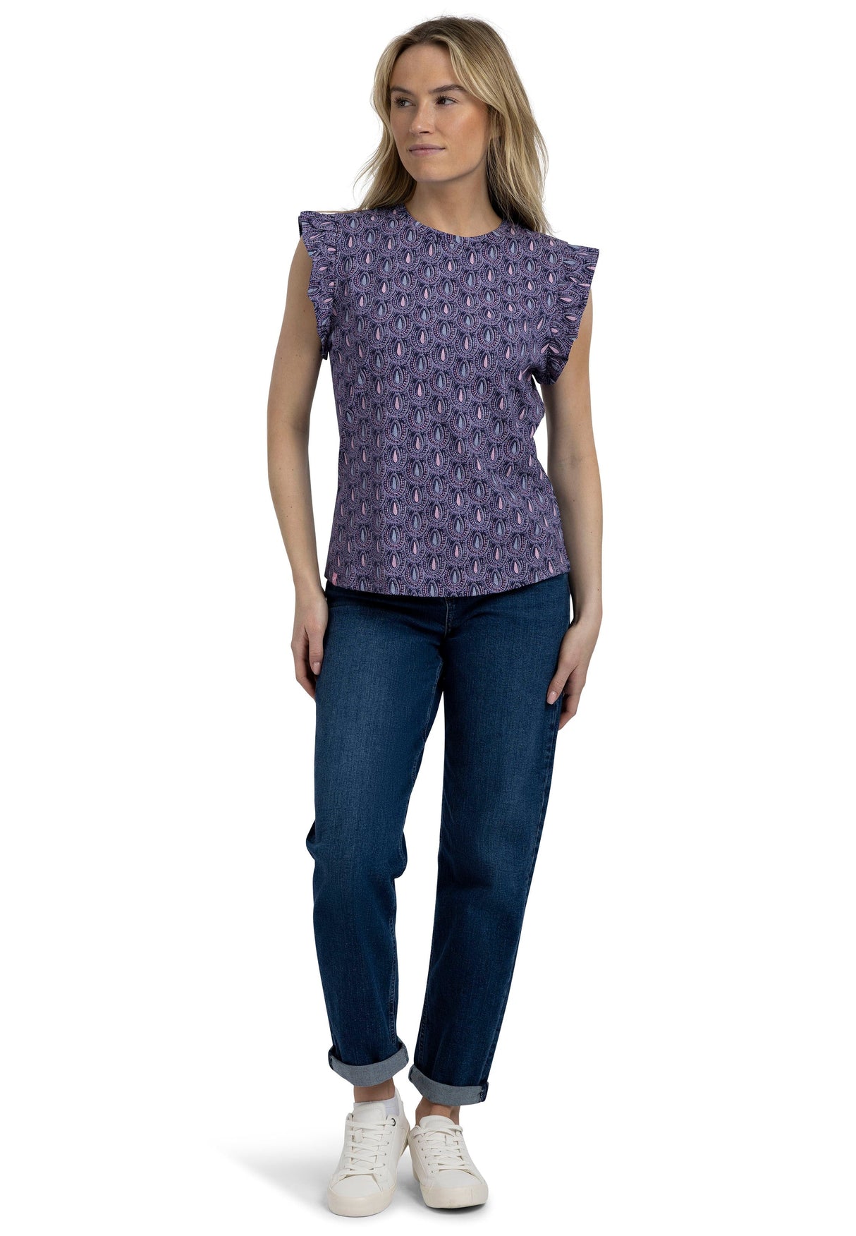 Salma - Navy Print - Trespass